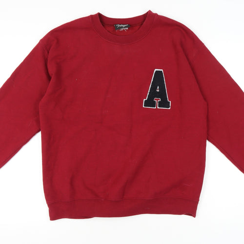 Reclaimed Vintage Unisex Red Sweatshirt S Pullover Knit