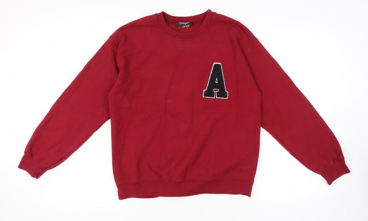Reclaimed Vintage Unisex Red Sweatshirt S Pullover Knit