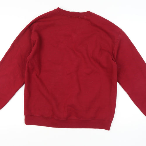 Reclaimed Vintage Unisex Red Sweatshirt S Pullover Knit