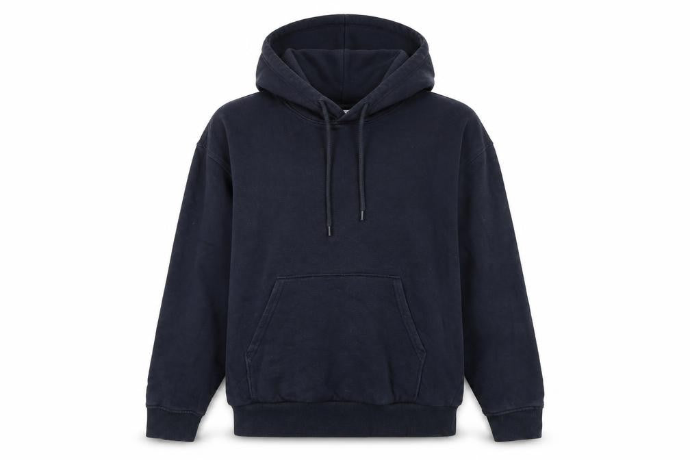 Front view of Weekday Women's Black Pullover Hoodie 2XS