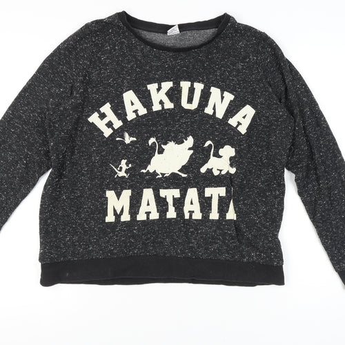 Disney Women’s Black 'Hakuna Matata' Sweatshirt Size 18