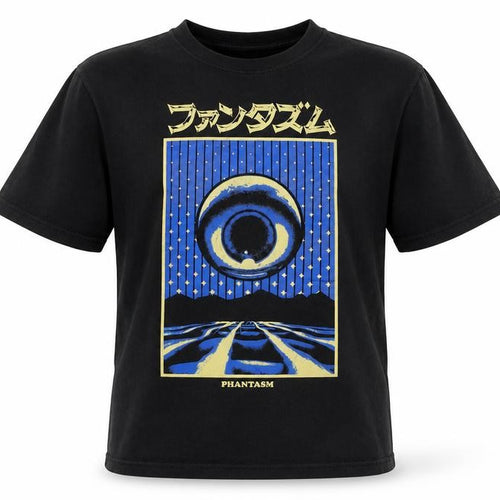 Russell Unisex Black Cotton Anime Art T-Shirt M