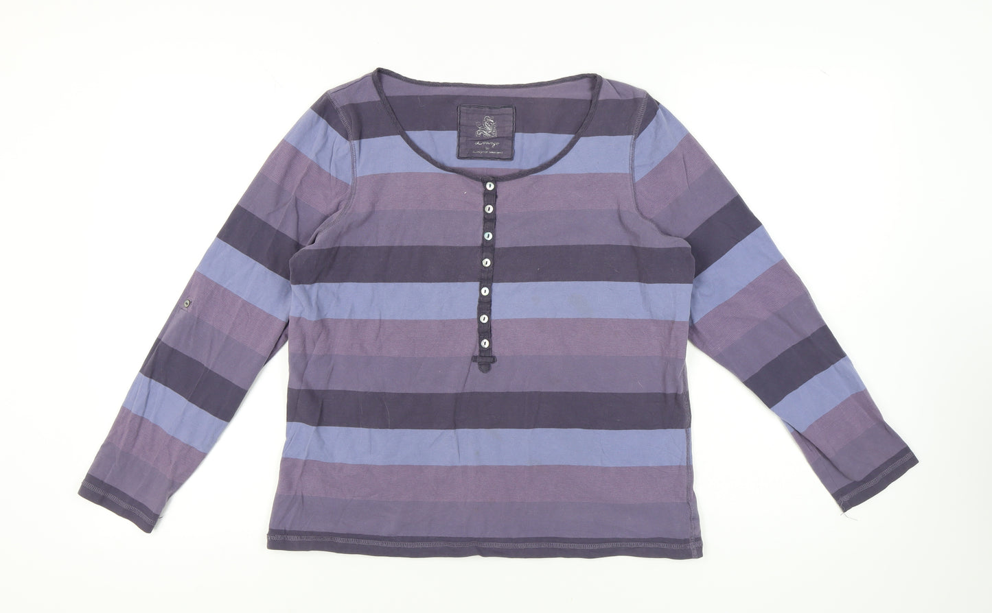 Marks and Spencer Women's Multicoloured Striped T-Shirt Size 22