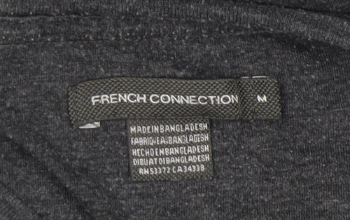 French Connection Men's Grey T-Shirt M Crew Neck