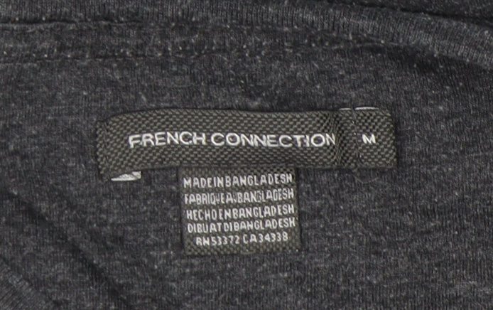 French Connection Men's Grey T-Shirt M Crew Neck