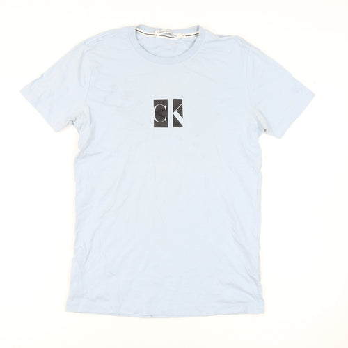 Calvin Klein Jeans Men's Blue Medium Logo T-Shirt