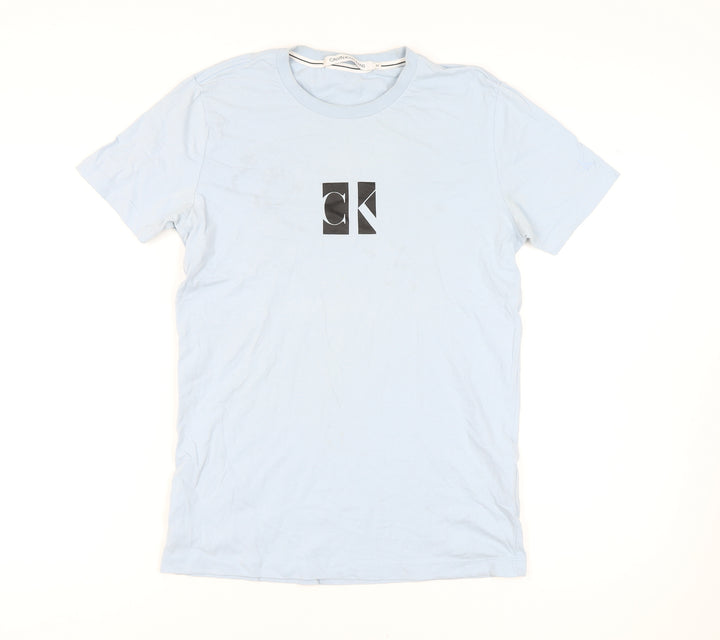 Calvin Klein Jeans Men's Blue Medium Logo T-Shirt