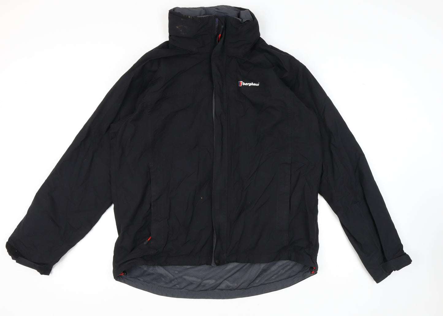 Berghaus Men's Black XL Rain Coat Jacket - Waterproof & Windproof