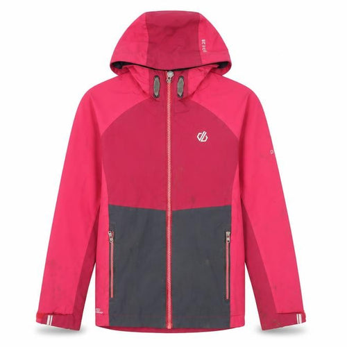 Dare2B Girls Pink Rain Coat 9-10 Years Hooded Jacket