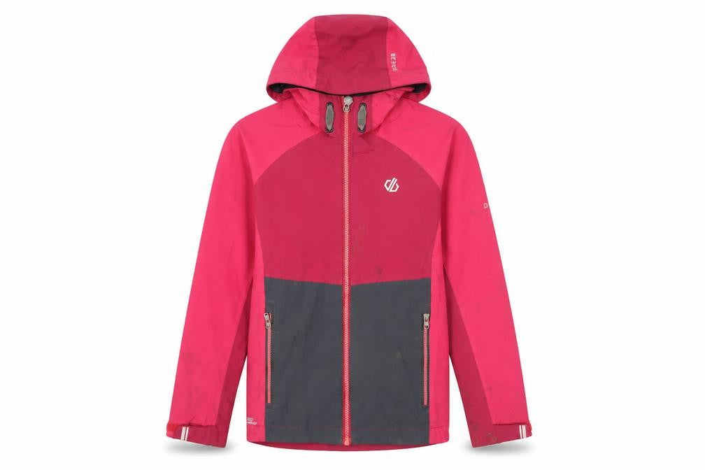 Dare2B Girls Pink Rain Coat 9-10 Years Hooded Jacket