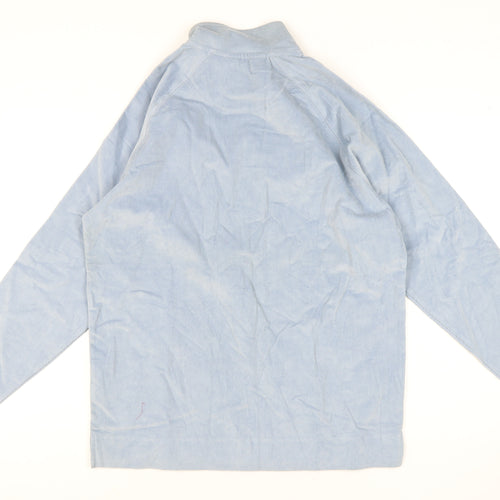 Cotton Traders Men's Blue Corduroy Pullover Sweatshirt (M)