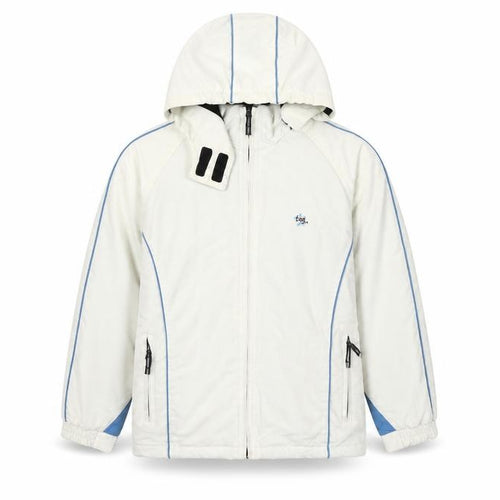 tog24 Girls White Ski Jacket 7-8 Years Winter Hooded