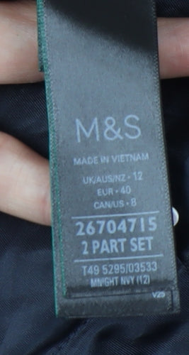 Marks and Spencer Women's Navy Parka, Size 12, New