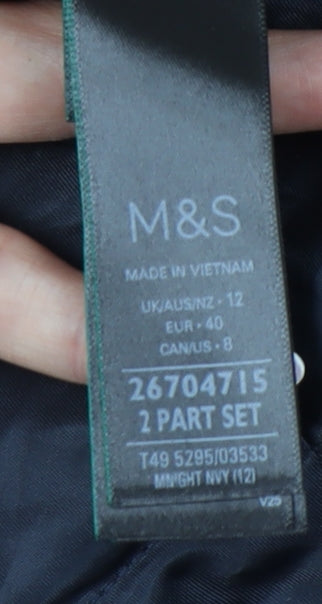 Marks and Spencer Women's Navy Parka, Size 12, New