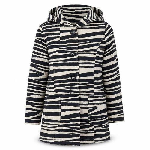 Next Girls Black Animal Print Cotton Coat 9-10 Years