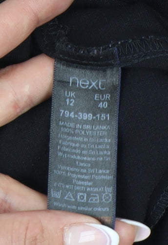 Next Women's Black Long Sleeve Top Size 12