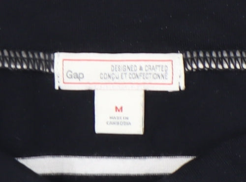 Gap Women's Black Striped Skirt - Size M