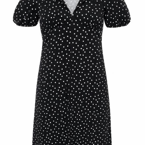 ASOS DESIGN Women's Black Polka Dot Midi Dress Sz 10