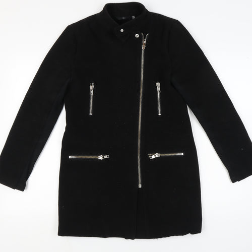 Missguided Women's Black Biker Jacket Size 10