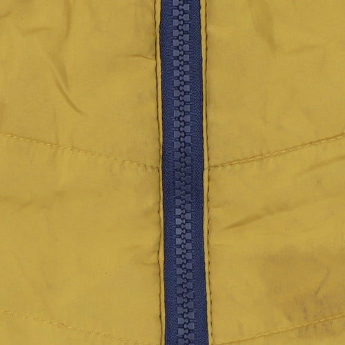 Dunnes Stores Boys Blue Yellow Puffer Jacket 5 Years Winter Hooded