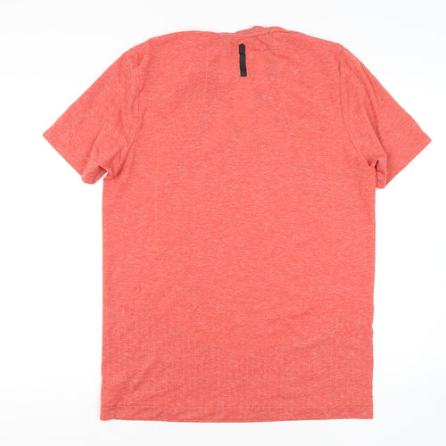 Under Armour Men's Orange T-Shirt L Gym Training