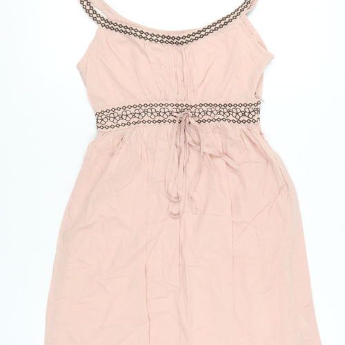 Mantaray Women's Pink A-Line Sleeveless Dress Size 8