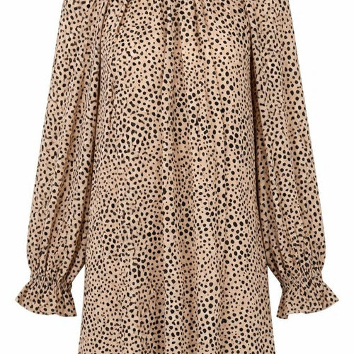 ASOS Design Women’s Beige Animal Print Shift Dress