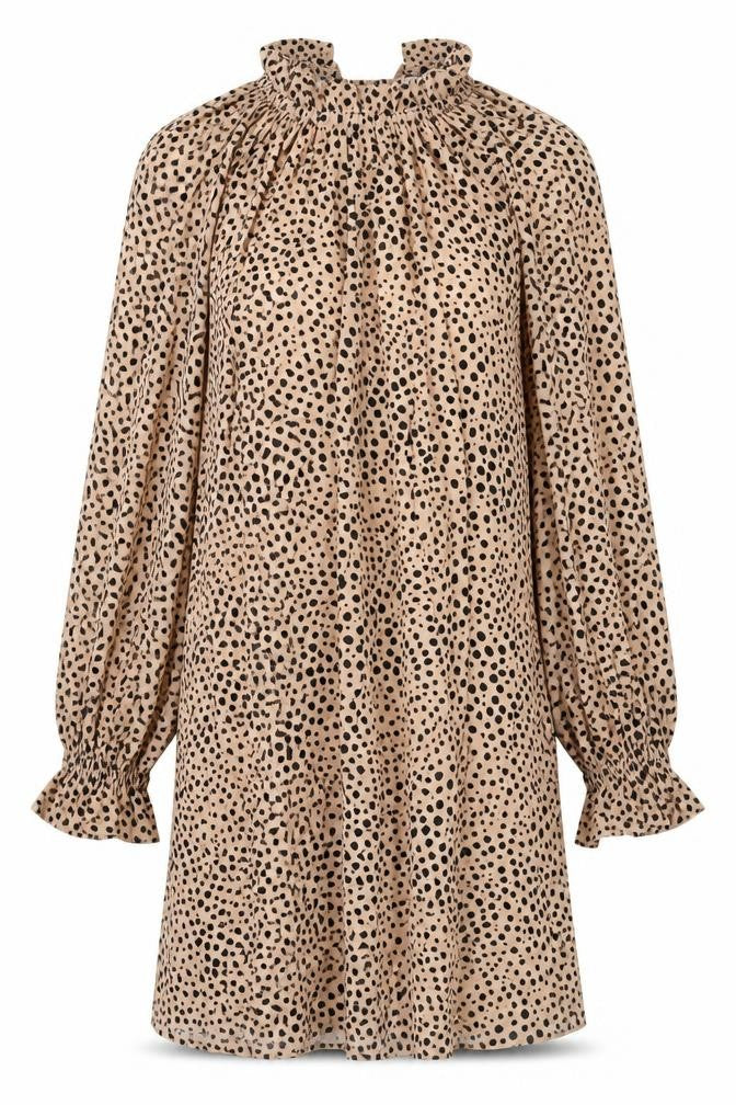 ASOS Design Women’s Beige Animal Print Shift Dress