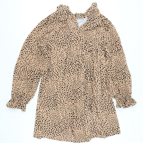 ASOS Design Women’s Beige Animal Print Shift Dress