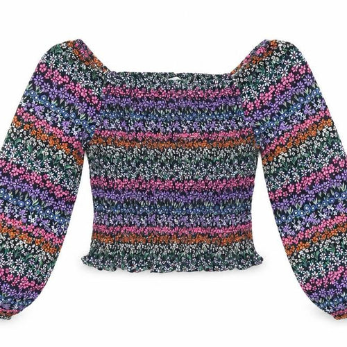 Marks and Spencer Girls Multicoloured Floral Blouse 12-13 Years