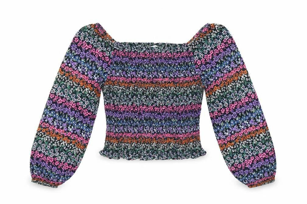 Marks and Spencer Girls Multicoloured Floral Blouse 12-13 Years
