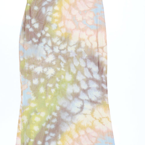 ASOS DESIGN Women's Multicoloured Strapless Dress Size 12