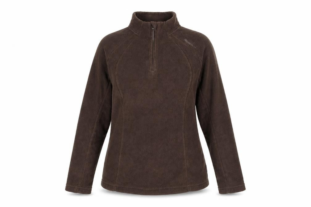 Front view of Decathlon Women's Brown Pullover Sweatshirt -, size S