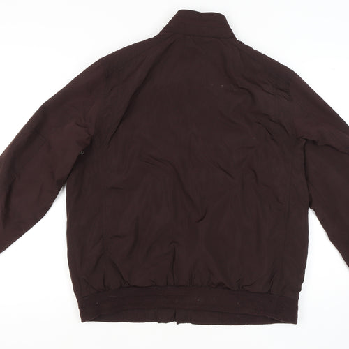 RJR John Rocha Men's Brown Jacket, Large, Stand-Up Collar 42"-44"
