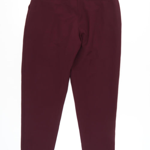 New Look Women's Red Paperbag Trousers Size 8
