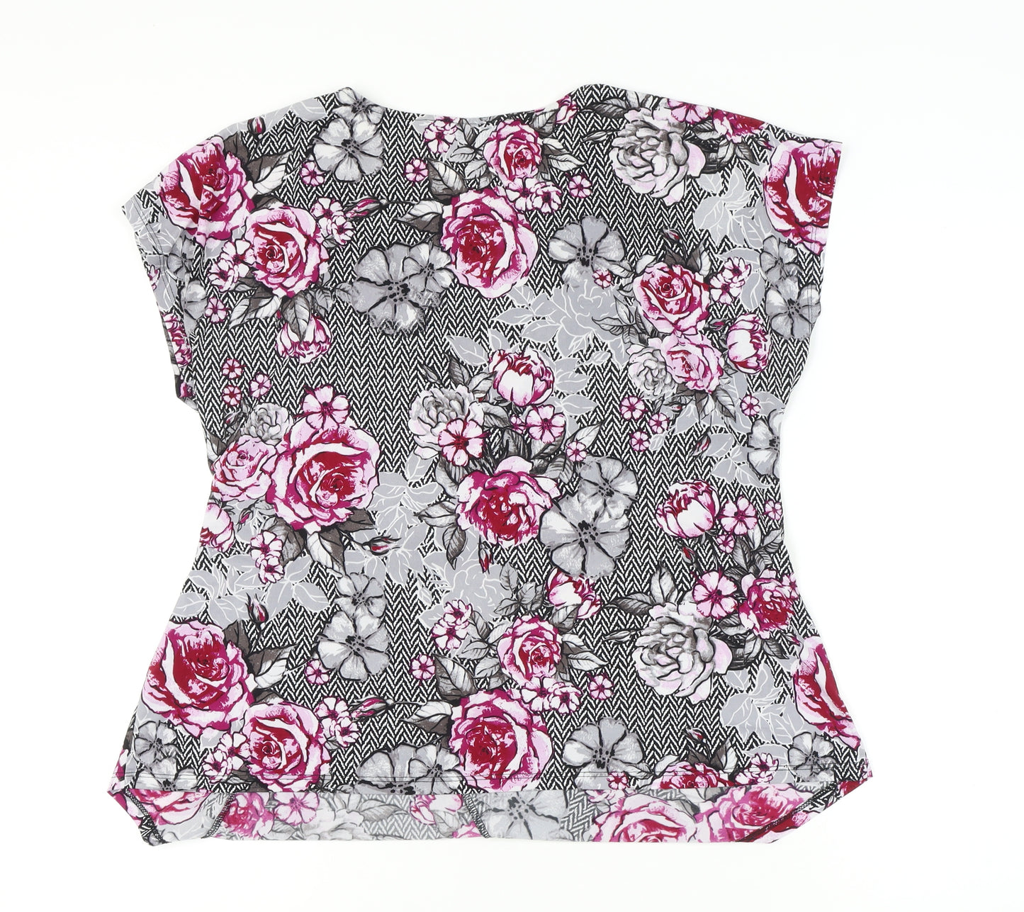 David Emanuel Women's Floral Top Size 18 Multicoloured