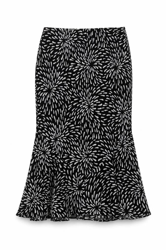 Wardrobe Women’s Black Trumpet Midi Skirt Size 14