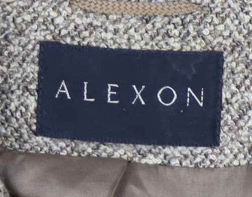 Alexon Women's Beige Blazer, Size 14, Classic Tweed