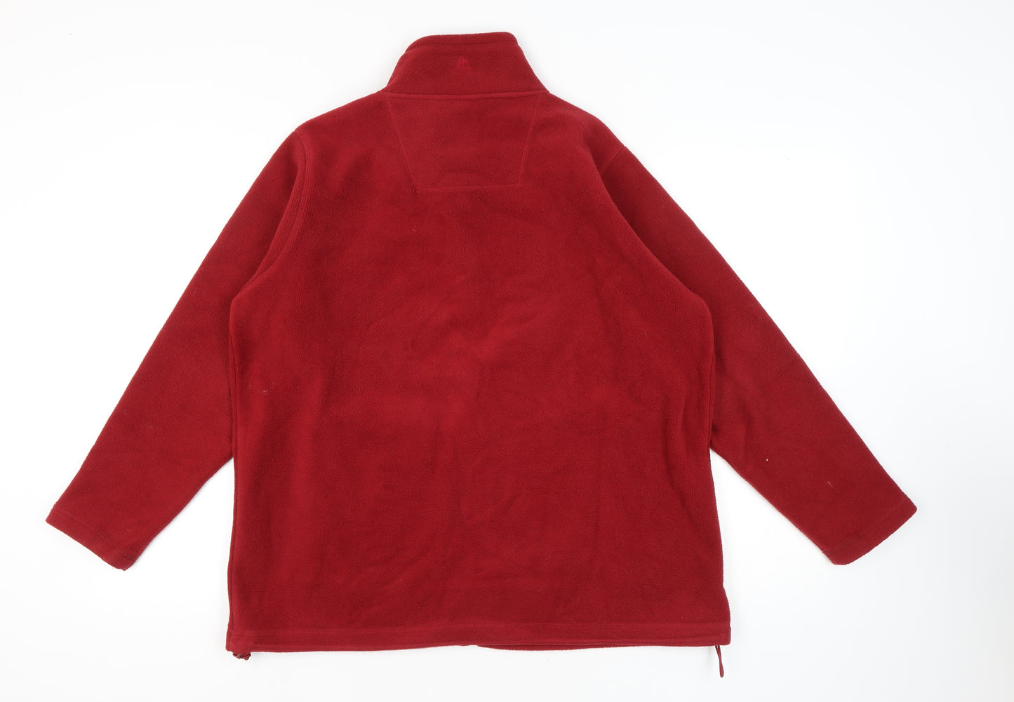 One Valley Men's Red Fleece Zip Jacket Size M