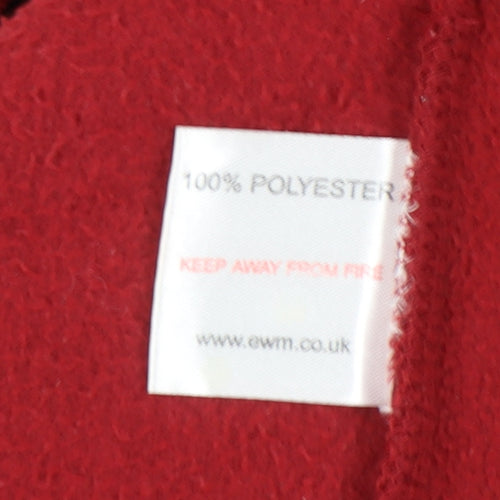 One Valley Men's Red Fleece Zip Jacket Size M