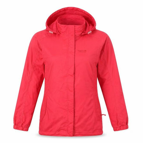 Regatta Women's Red Waterproof Hooded Rain Coat Size 10