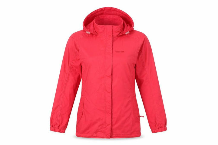 Regatta Women's Red Waterproof Hooded Rain Coat Size 10