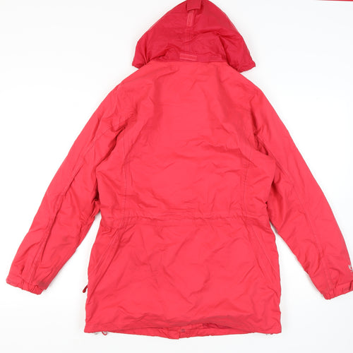 Regatta Women's Red Waterproof Hooded Rain Coat Size 10