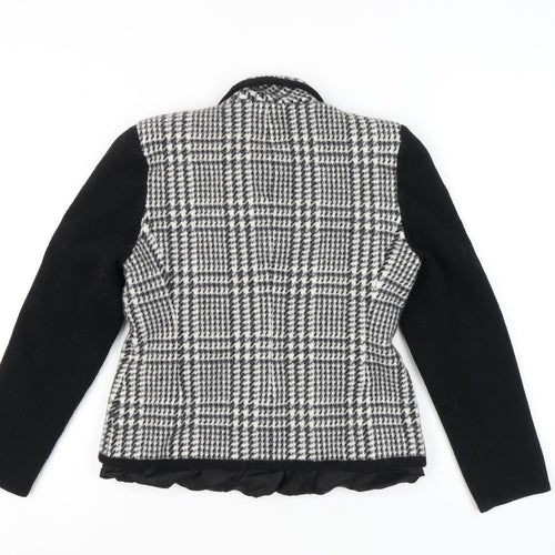 Basler Women's Black Houndstooth Blazer Size 12