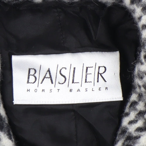 Basler Women's Black Houndstooth Blazer Size 12