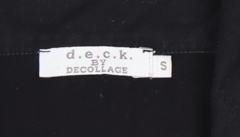 d.e.c.k. by Decollage Women's Black Long Sleeve Top S