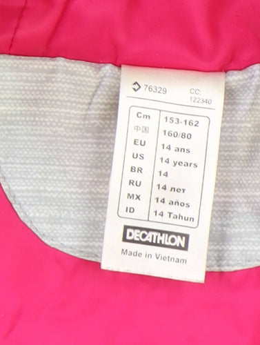 Decathlon Teens Grey Hooded Waistcoat Size 12