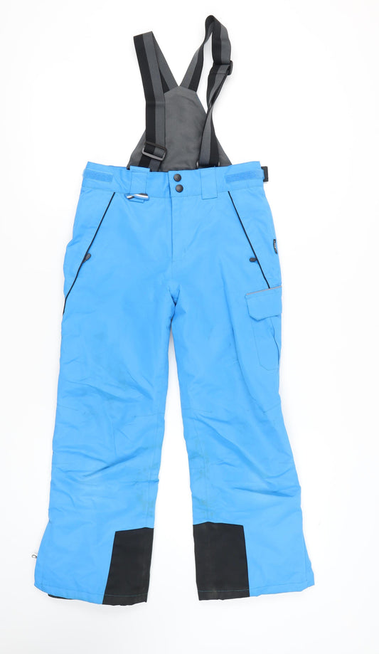 Crane Boys Blue Snow Pants 10 Years Skiing Waterproof