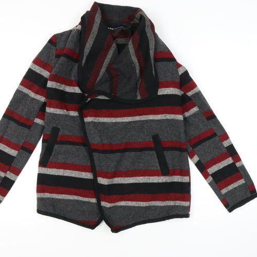 Warehouse Women's Multicoloured Striped Cardigan Size 10