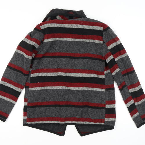 Warehouse Women's Multicoloured Striped Cardigan Size 10